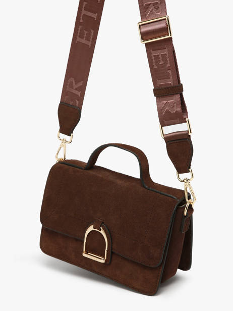 Crossbody Bag Altesse Suede Etrier Brown altesse suede EASU048S other view 1