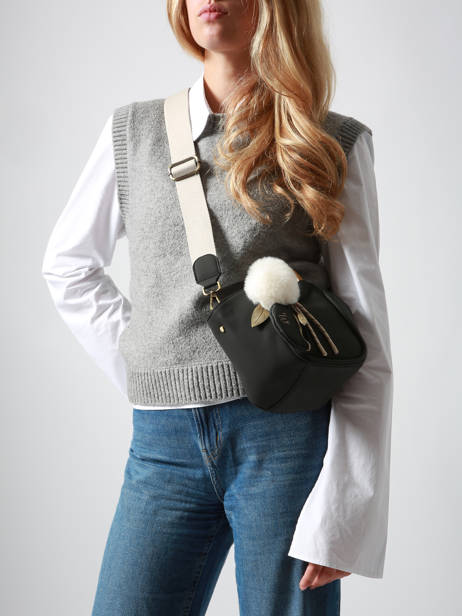 Sac Bandoulière S Crocus Woomen Noir crocus WCRO33 vue secondaire 1