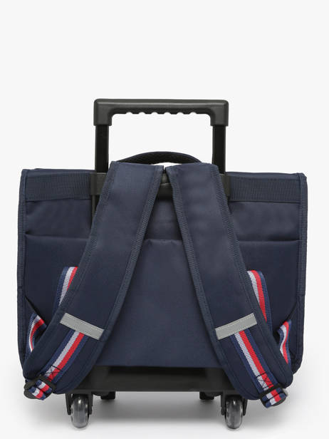 Cartable à Roulettes 2 Compartiments Federat. france football Bleu fff 25BX203A vue secondaire 4