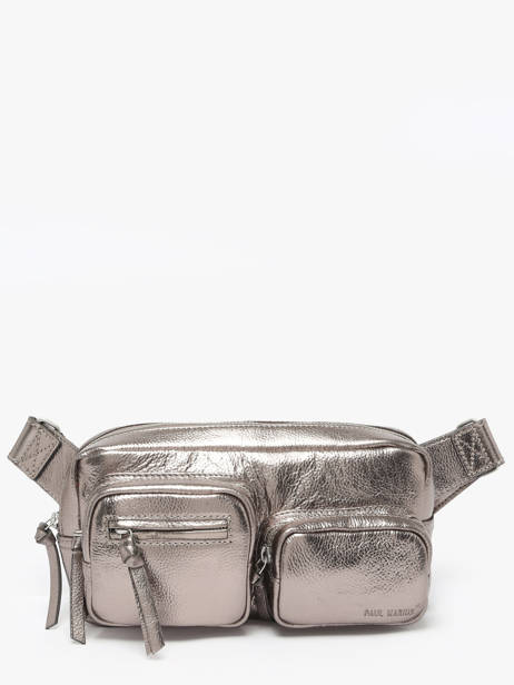 Leather 90s Belt Bag Paul marius Silver 90's BANAN90S