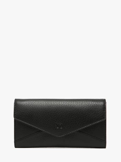 Wallet Leather Yves renard Black enveloppe 29286