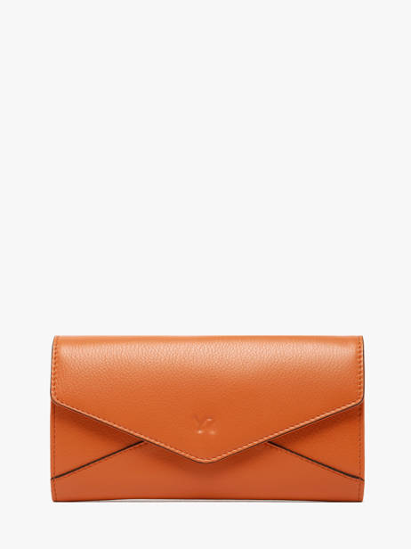 Wallet Leather Yves renard Orange enveloppe 29286