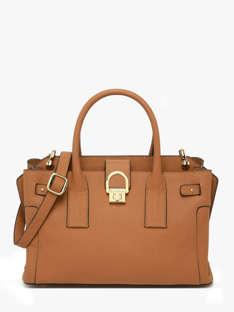 Satchel M Equestre Leather Etrier Brown equestre EEQT142M