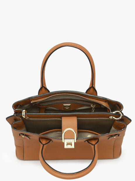 Satchel M Equestre Leather Etrier Brown equestre EEQT142M other view 3