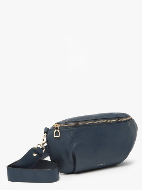 Large Leather Tradition Belt Bag Etrier Blue tradition ETRA022L other view 1