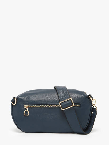 Large Leather Tradition Belt Bag Etrier Blue tradition ETRA022L other view 3