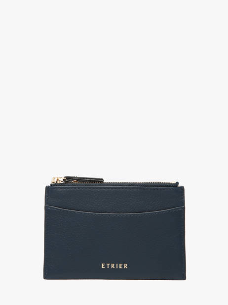 Card Holder Tradition Leather Etrier Blue tradition ETRA094M