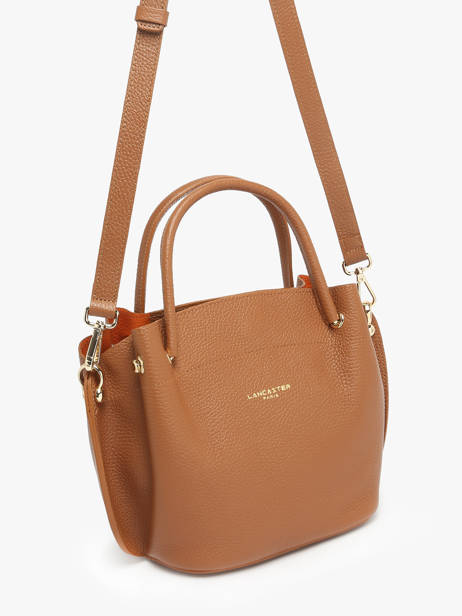 Leather Foulonné Double Satchel Lancaster Brown foulonne double 18 other view 2