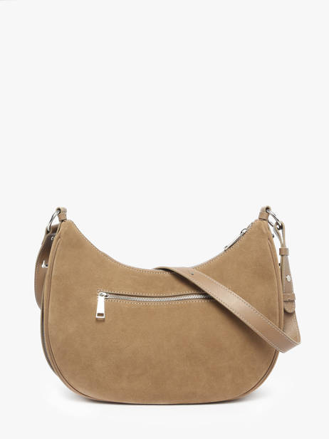 Shoulder Bag Suede Leather Lancaster Beige suede 82 other view 3