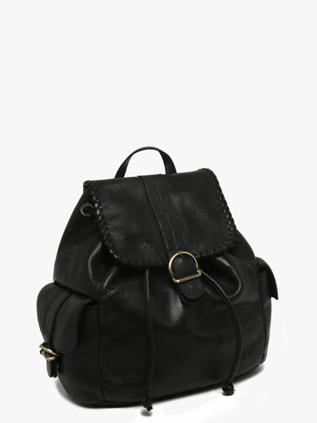 Backpack Leather Basilic pepper Black utility BUTI10 other view 1