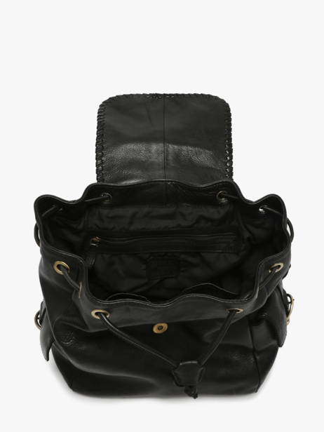Backpack Leather Basilic pepper Black utility BUTI10 other view 2