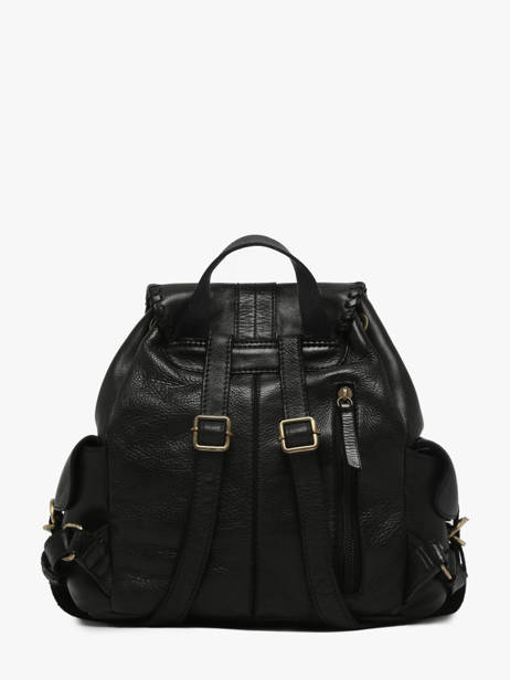 Backpack Leather Basilic pepper Black utility BUTI10 other view 3