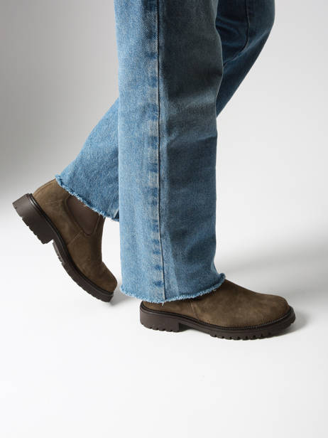 Chelsea Boots In Leather Tamaris Green women 41 other view 1