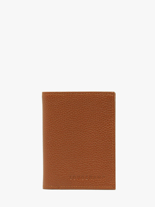 Longchamp Le foulonné Bill case / card case Brown