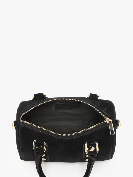 Handbag Velvet Leather Milano Black velvet VE25066 other view 3