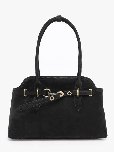 Shoulder Bag Velvet Leather Milano Black velvet VE260610