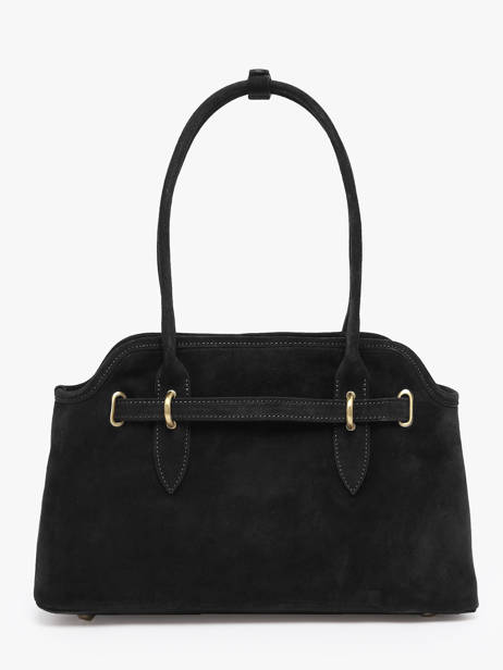 Shoulder Bag Velvet Leather Milano Black velvet VE260610 other view 3