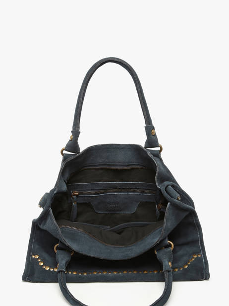 Handbag Houston Leather Basilic pepper Blue houston BHOU22 other view 2