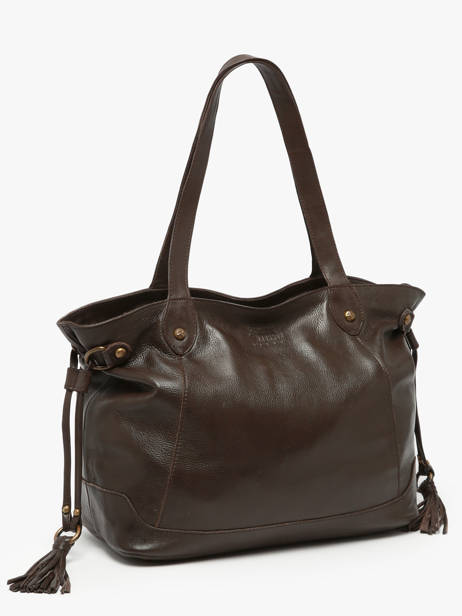 Sac Porté épaule Cow Cuir Basilic pepper Marron cow 155N vue secondaire 2