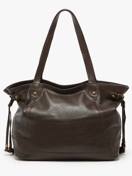 Sac Porté épaule Cow Cuir Basilic pepper Marron cow 155N vue secondaire 4