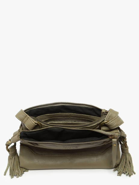 Shoulder Bag Cow Leather Basilic pepper Green cow BCOW82 other view 3