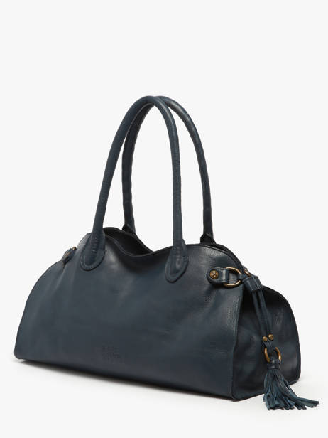 Shoulder Bag Cow Leather Basilic pepper Blue cow BCOW84 other view 1