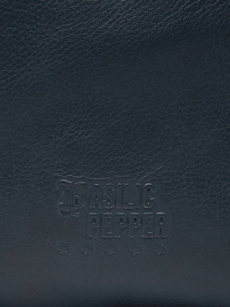 Shoulder Bag Cow Leather Basilic pepper Blue cow BCOW84 other view 4