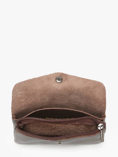 Coin Purse Leather Milano Brown caviar CA23113 other view 1