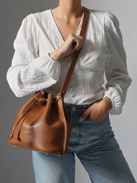 Shoulder Bag Alba Double Leather Lancaster Brown alba double 81 other view 1