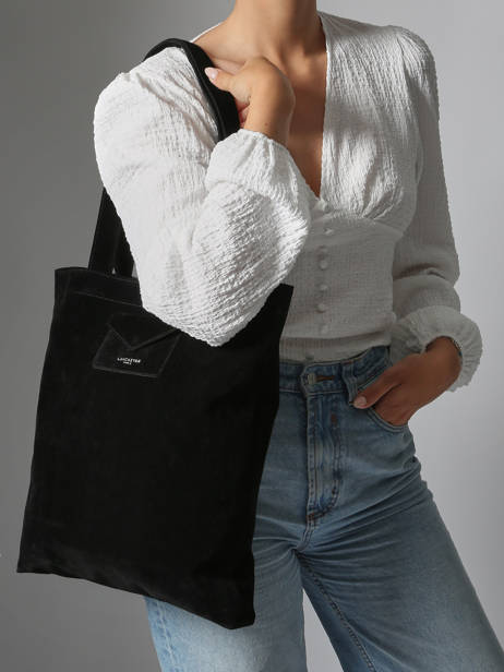 Shoulder Bag Suedine Kba Lancaster Black suedine kba 61 other view 1