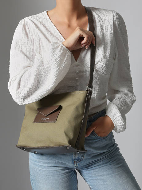 Shoulder Bag Canvas Kba Lancaster Green canvas kba 51 other view 1