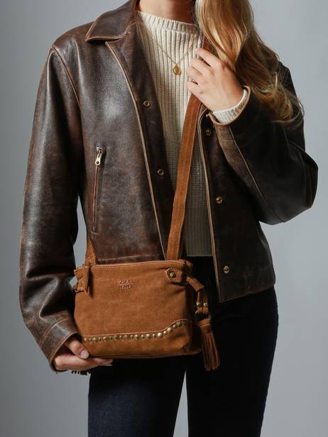 Shoulder Bag Houston Leather Basilic pepper Brown houston BHOU82 other view 1