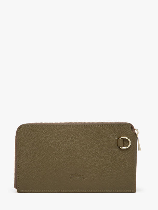 Longchamp Le foulonné Clutches Green