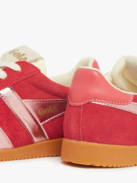 Sneakers Elan Glitz In Leather Gola Red accessoires CLB790 other view 2