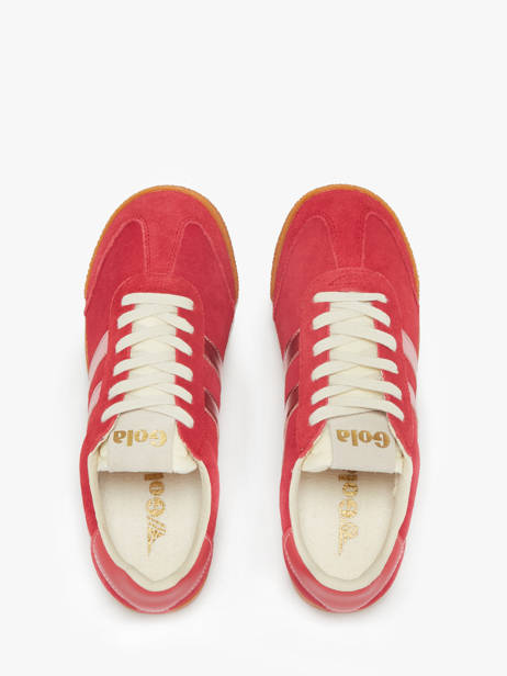 Sneakers Elan Glitz In Leather Gola Red accessoires CLB790 other view 3