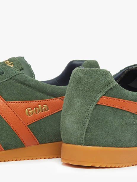 Sneakers In Leather Gola Green men CMA192 other view 2