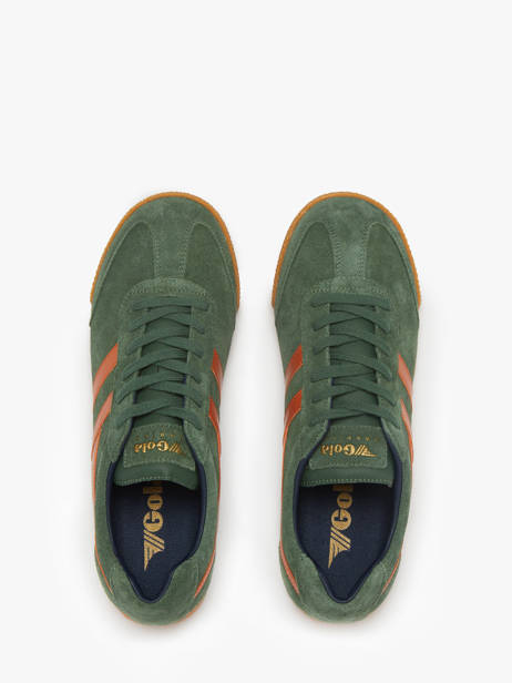 Sneakers In Leather Gola Green men CMA192 other view 3