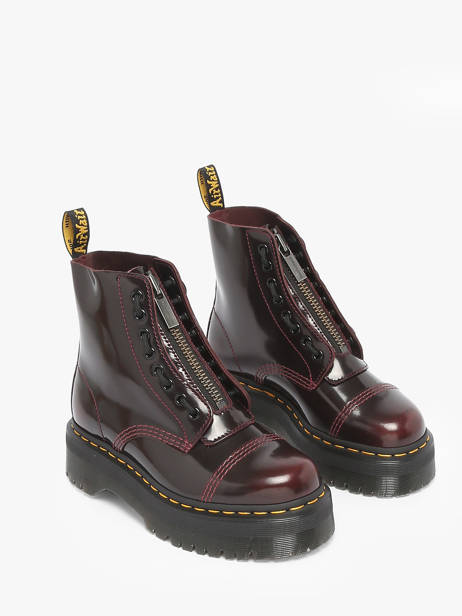 Boots In Leather Dr martens Red women 25233600 other view 1