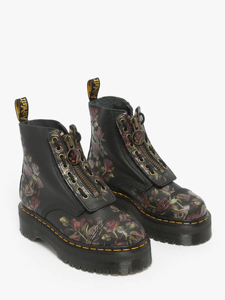 Boots In Leather Dr martens Black women 32050001 other view 1