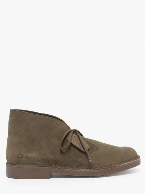 Boots In Leather Clarks Green men 26183838