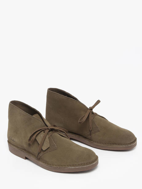 Boots In Leather Clarks Green men 26183838 other view 1