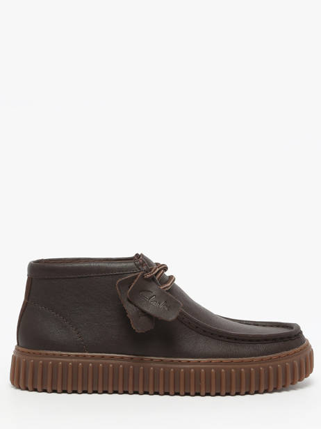 Ankle Derby Shoes In Leather Clarks Brown men 26183425