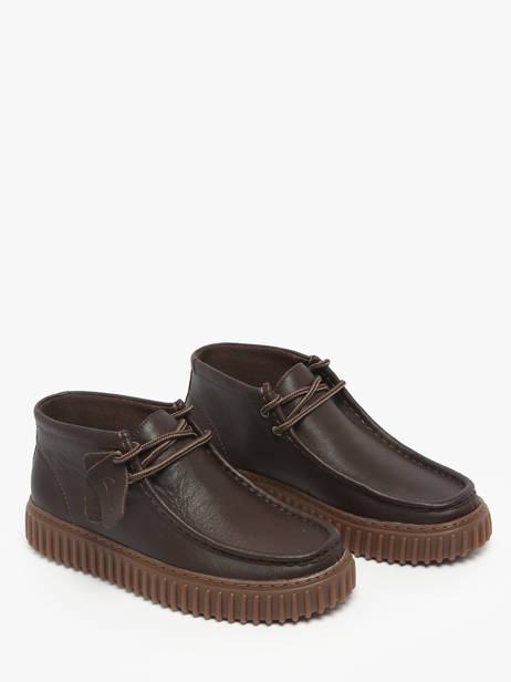 Ankle Derby Shoes In Leather Clarks Brown men 26183425 other view 1
