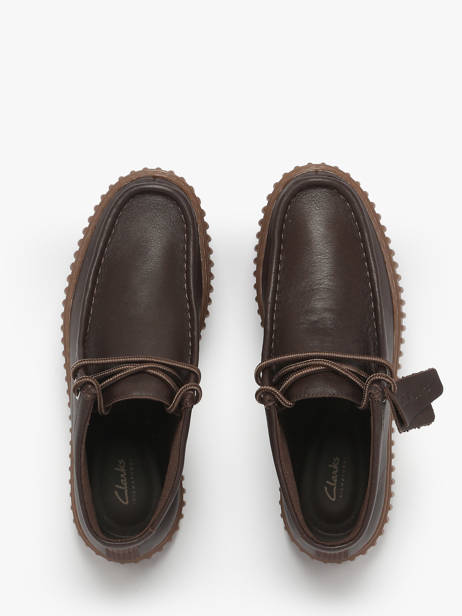 Ankle Derby Shoes In Leather Clarks Brown men 26183425 other view 3