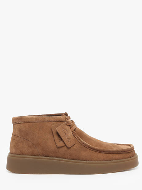 Ankle Derby Shoes In Leather Clarks Brown men 26184609
