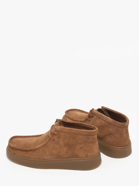 Ankle Derby Shoes In Leather Clarks Brown men 26184609 other view 2