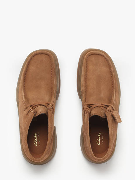 Ankle Derby Shoes In Leather Clarks Brown men 26184609 other view 3