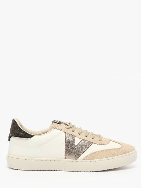 Sneakers In Leather Victoria Beige women 1126222