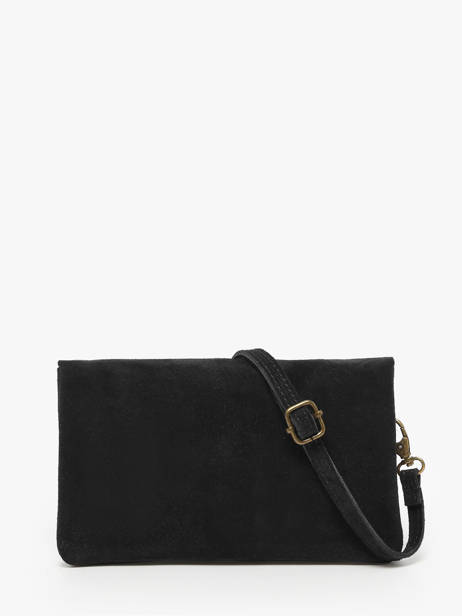 Sac Bandoulière Velvet Cuir Milano Noir velvet VE23067 vue secondaire 4
