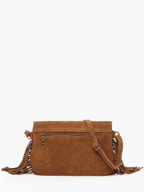 Shoulder Bag Velvet Leather Milano Brown velvet VE241115 other view 3